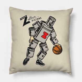 Defunct Fort Wayne Zollner Pistons Basketball Team Pillow