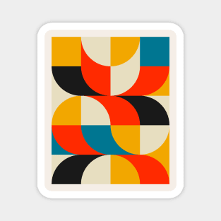 Bauhaus Inspired Pattern Magnet