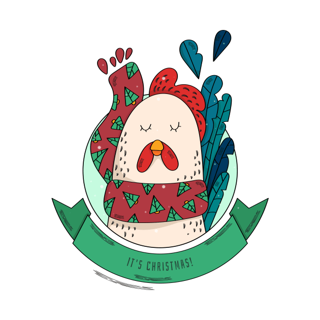 Its Christmas Chicken by Evlar