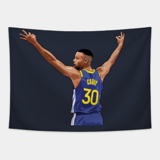 Stephen Curry Vector Back Tapestry
