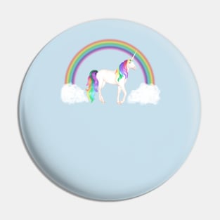 Magical Unicorn and Rainbow Pin