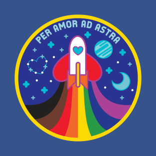 Space Pride - 8 Stripe LGBT Flag T-Shirt