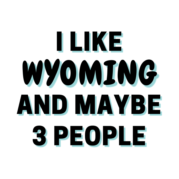 I Like Wyoming And Maybe 3 People by Word Minimalism