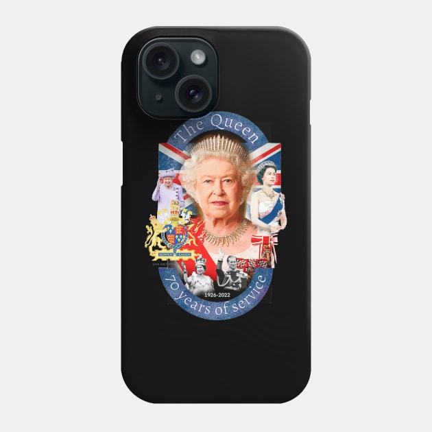 Queen Elizabeth ii Phone Case by SAN ART STUDIO 