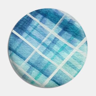 Blue Ombre Plaid Pin