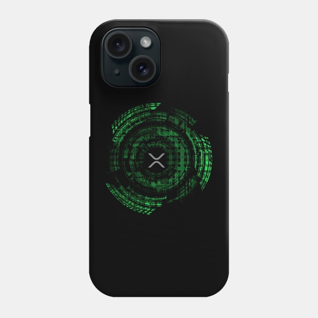 Ripple XRP in Futuristic design Phone Case by cryptogeek