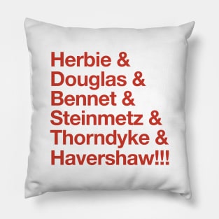 Herbie - Original “&” List (Red) Pillow