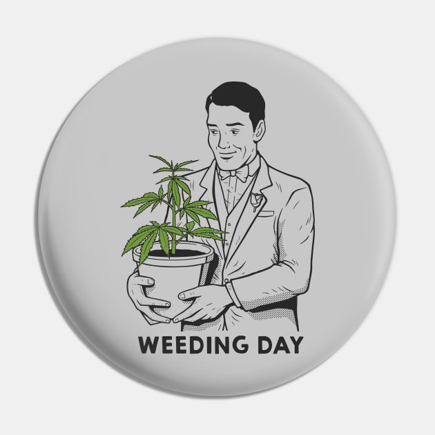 Happy Weeding Pin by doodldo