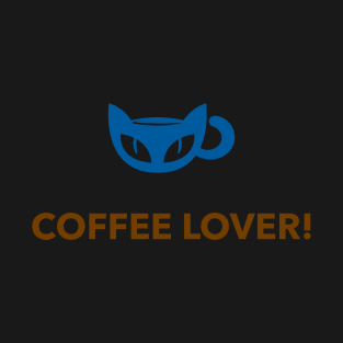 Coffee Lover 60's Cat Cup T-Shirt