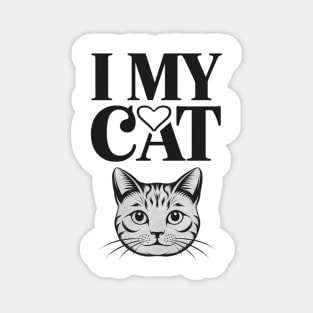 I Love My British Longhair Cat Ears Cat Breed Magnet