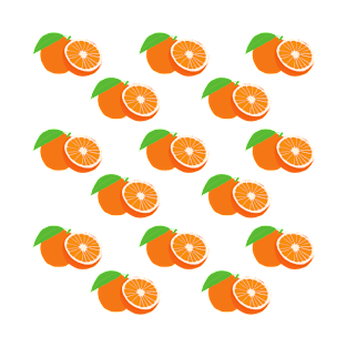 Orange fruit pattern T-Shirt