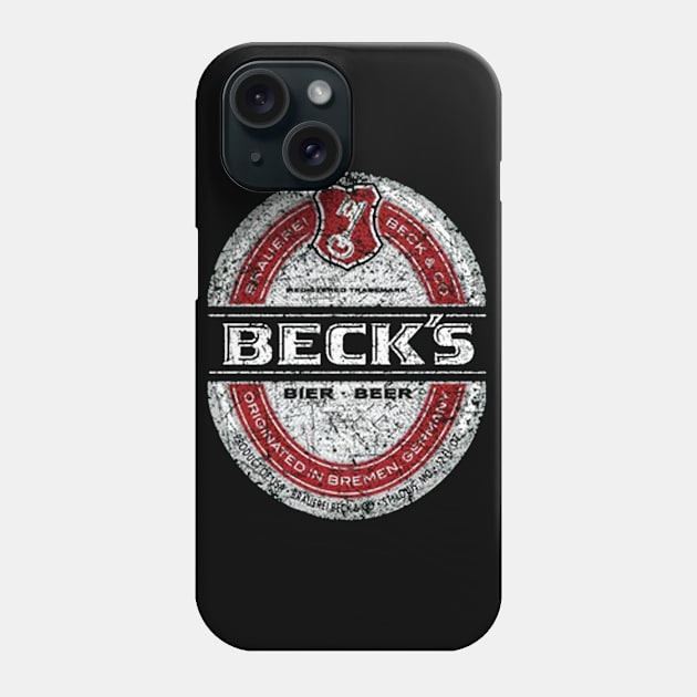 Vintage BECKS BEER 1933 Phone Case by QDRC.ART