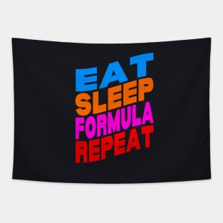 Eat sleep formula repeat Tapestry