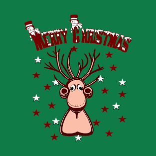 Merry Christmas Reindeer T-Shirt