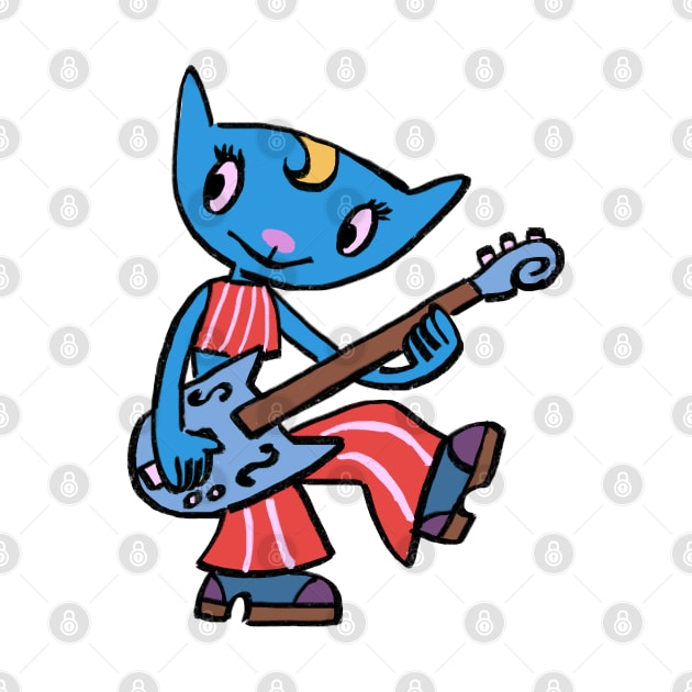 I draw katy kat with her guitar / um jammer lammy by mudwizard