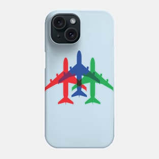 Three Colorful Airplanes Design Phone Case