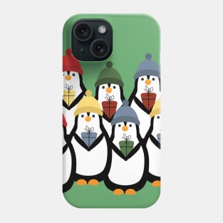 Happy Christmas penguins Phone Case