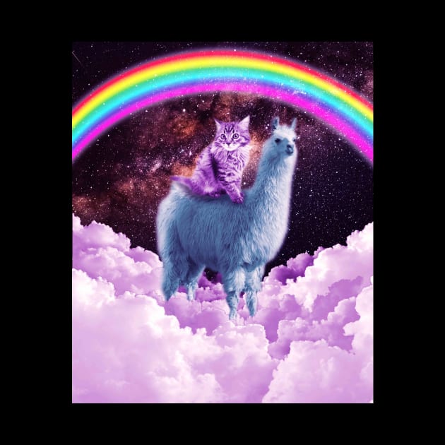 Rainbow Llama - Cat Llama by Random Galaxy