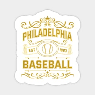 Vintage Philadelphia Baseball Magnet