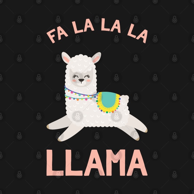 Fa La La Llama - Funny Christmas Ugly Sweater Llama by kdpdesigns