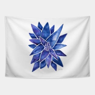 Navy Aloe Vera Tapestry