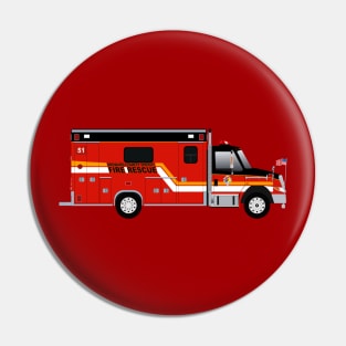 Broward County Sheriff Ambulance - old skin Pin