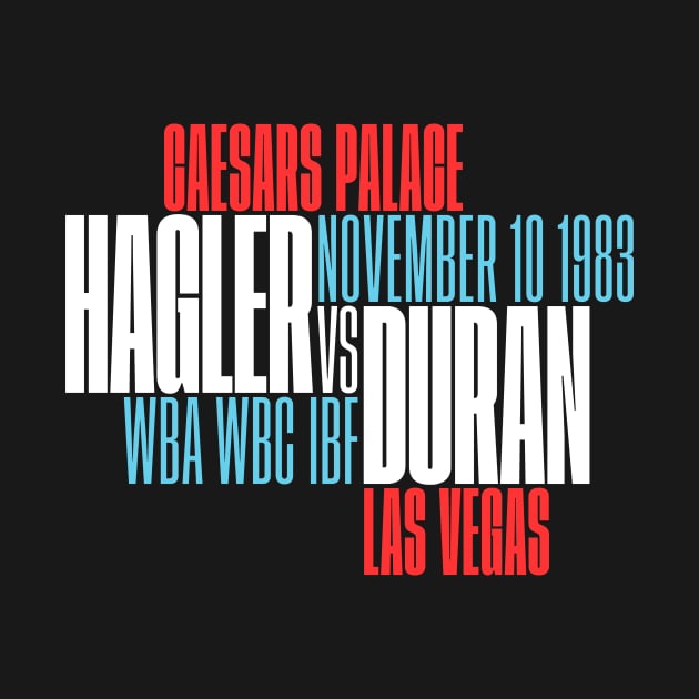 Hagler vs. Duran by attadesign