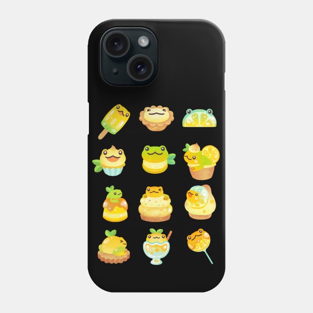 Sweet Lemon frog Phone Case by pikaole