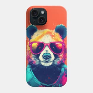 Panda in Pink Sunglasses Phone Case