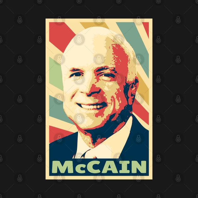 John McCain Vintage Colors by Nerd_art