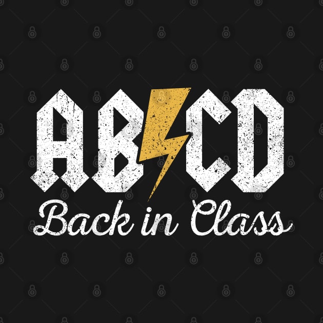 Teachers Rock ABCD Back In Class ABCD Retro by RetroPrideArts