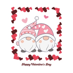 Happy Valentine’s Day Gnome Couple T-Shirt