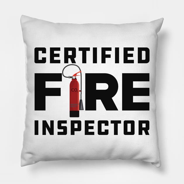 Certified Fire Inspector Pillow by KC Happy Shop