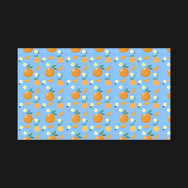 Orange Fruit Pet Bandana by KatiaMart