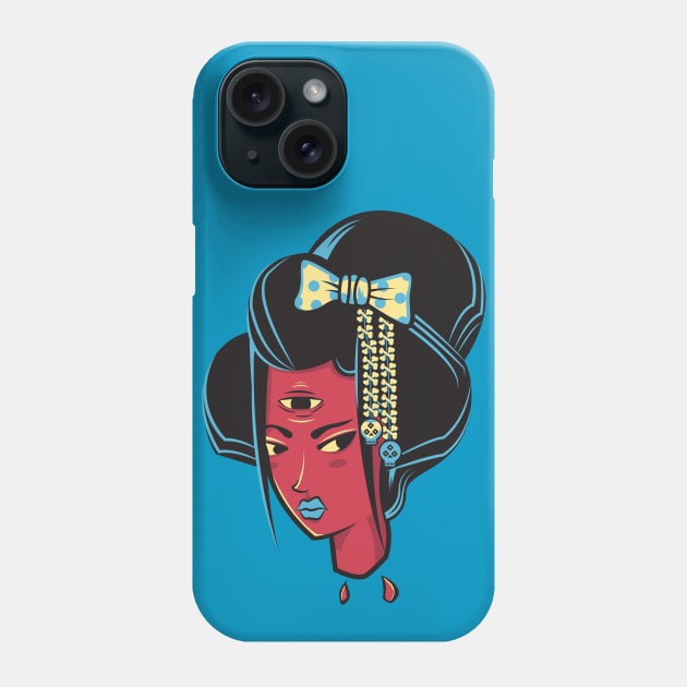 Undead Geisha Phone Case by Yamabushi's Kawaii Store