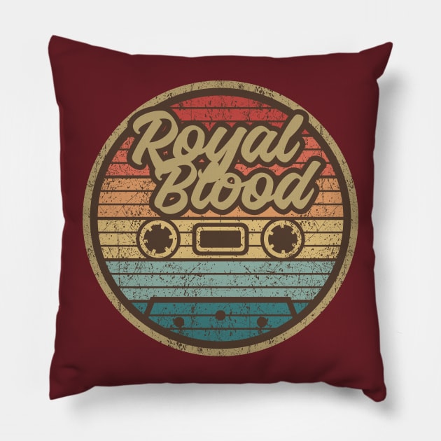Royal Blood retro Cassette Pillow by penciltimes