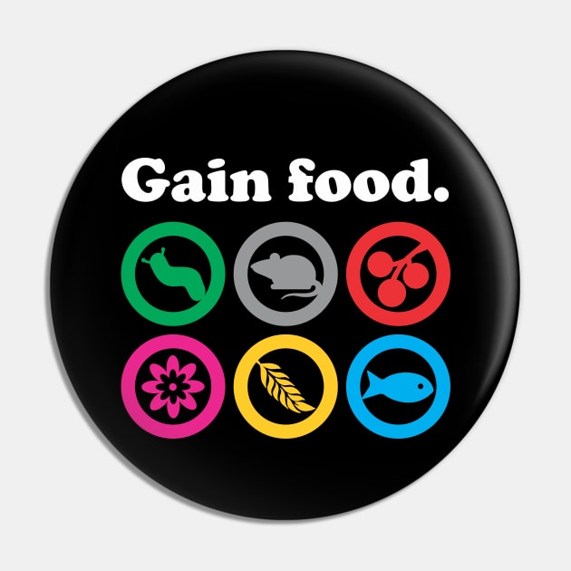 Gain Food - Wingspan Bird Board Game Pin by SmokyKitten