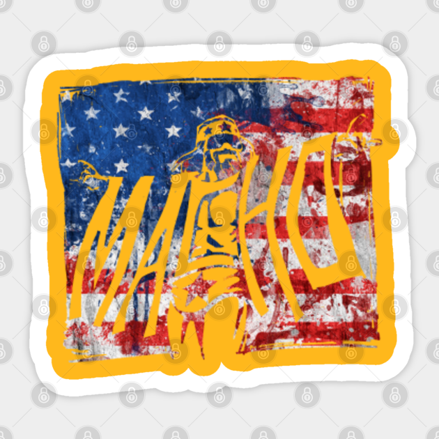 macho amercia - Macho Man - Sticker