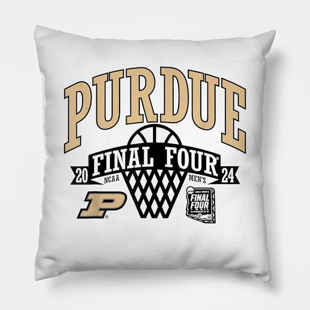 Purdue Boilermakers Final Four 2024 Pillow by YASSIN DESIGNER