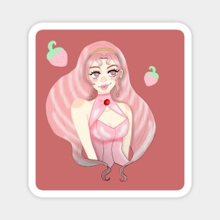 Strawberry girl Magnet