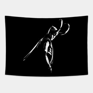 LOKI white art Tapestry