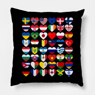 Flags of Countries International Day Of Peace Pillow