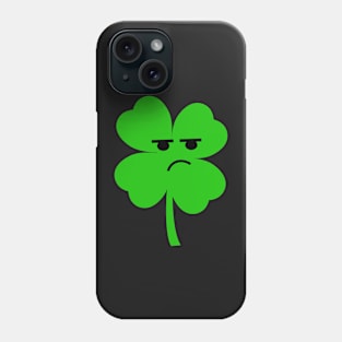 Grumpy Four Leaf Clover Phone Case