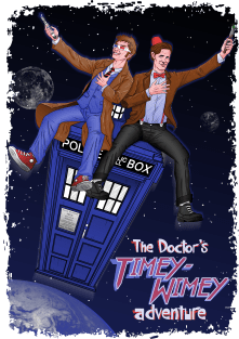 THE DOCTOR'S TIMEY-WIMEY ADVENTURE (full cover) Magnet