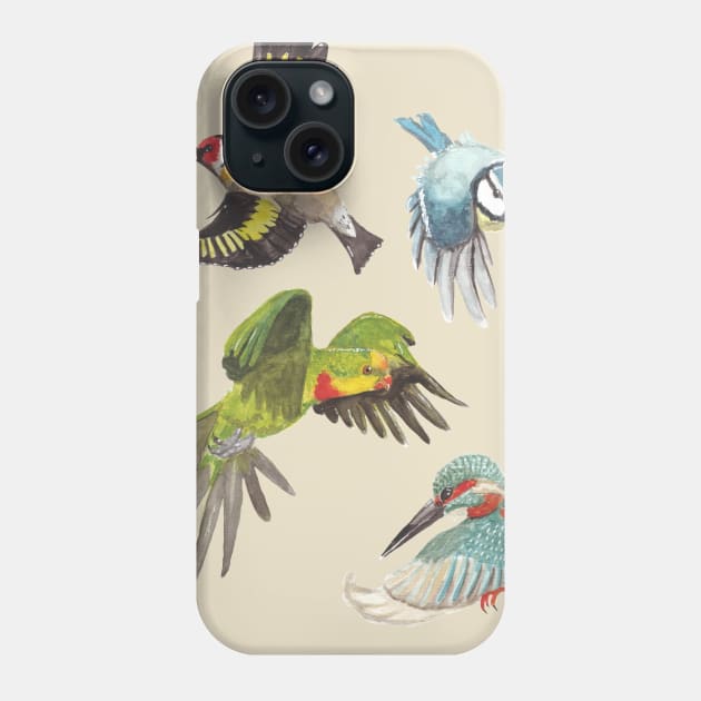 Flying birds Phone Case by Créa'RiBo