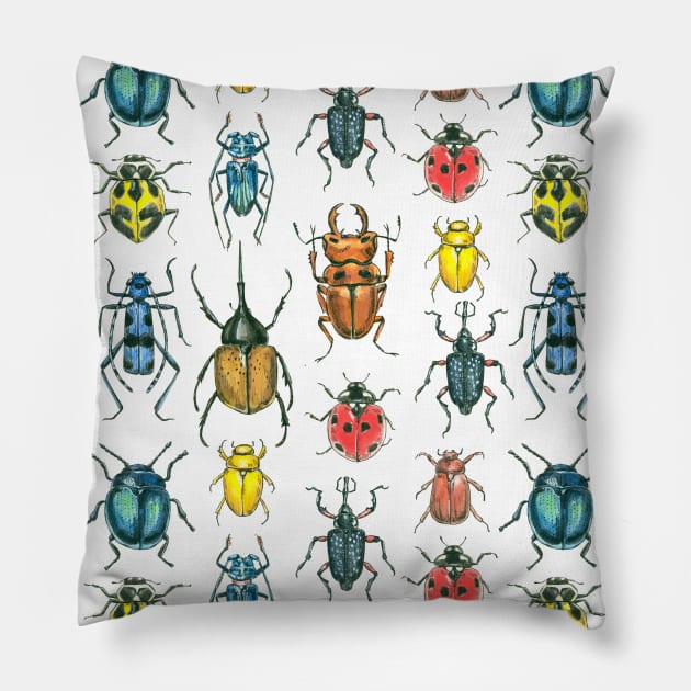 Beetles Pillow by katerinamk