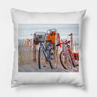 Bikes on the Beach Pillow