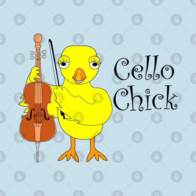 Cello Chick Text by Barthol Graphics