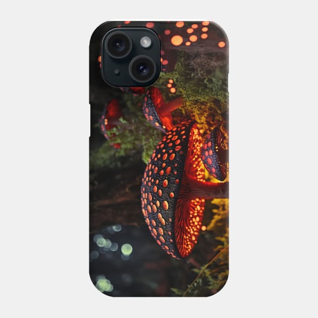 Glowing mushrooms 16 Phone Case by redwitchart