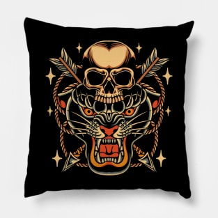 Panther Traditional Tattoo Pillow
